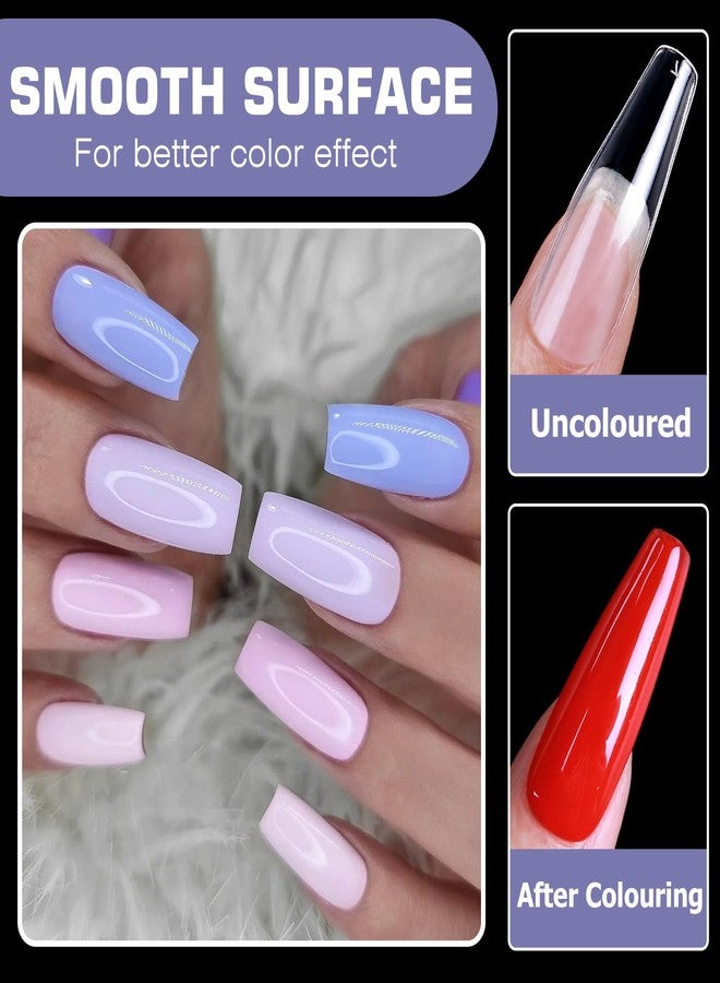 Lifextol 600pc Medium Square Nail Tips Fake Nails Press on Nails Clear Nail Tip Full Cover False Nails Artificial Fingernail, 12 Size Soft Gel Nail Tips Square for Acrylic Nail Gel Nail Extensions - Image 4
